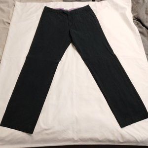 Hugo Boss Chuck 32R Black Pinstripe Pant Chuck2-W